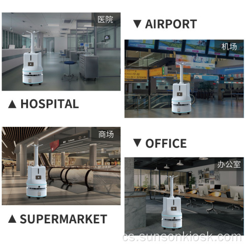 Ultrazvuková dezinfekční mlha stroje Sanitizer Robot